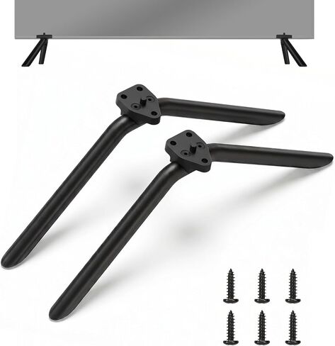 Metal TV Stand Legs Only for Onn Roku TV 100012587 100012588, TV Legs Replacement for Onn TV Models Listed with Anti-Slip Pads, Easy Installation, Screws Included in Saudi Arabia