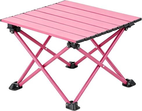 Wind Tour Roll-Up Camping Table, 4-Person Lightweight Portable Outdoor Table with Carry Bag for Picnics BBQ Travel (15.7"x13.7"x11" Black) in Saudi Arabia