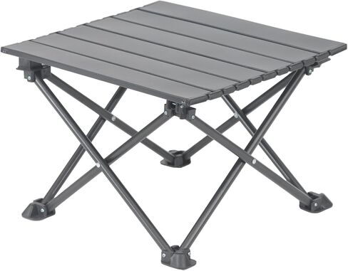 Wind Tour Roll-Up Camping Table, 4-Person Lightweight Portable Outdoor Table with Carry Bag for Picnics BBQ Travel (15.7"x13.7"x11" Black) in Saudi Arabia
