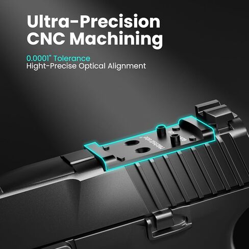 لوحة محول لـ Glock 19/17 MOS، Osight SE/K/S، 7075-T6 ألومنيوم الطيران، التصنيع باستخدام الحاسب الآلي الدقيق (GLK-MOS-OS) in Kuwait