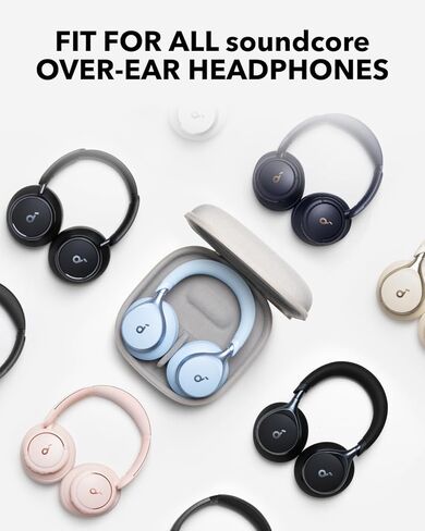 Soundcore Space 2 by Anker, Active Noise Cancelling Headphones with Protective Case, Comfortable Fit, 50H Playtime, LDAC Hi-Res Wireless Audio, Dual Connection, Clear Calls, Bluetooth 6.1, Nap Mode in Saudi Arabia