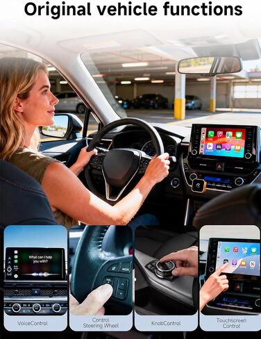 محول CarPlay لاسلكي صغير 2026، سلكي إلى CarPlay اللاسلكي وAndroid Auto Dongle، التوصيل والتشغيل، زمن استجابة ثابت صفر، متوافق مع iPhone iOS 10+ وAndroid 11+ in Saudi Arabia