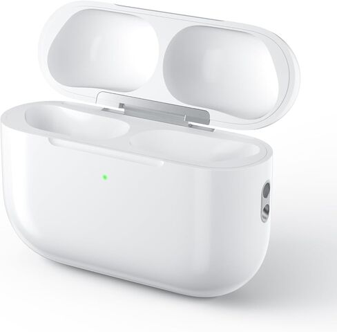 حافظة شحن لاسلكية متوافقة مع AirPods Pro: حافظة شاحن بديلة مع اقتران بلوتوث، سماعات الأذن غير متضمنة (أبيض، علبة شحن AirPods Pro 3) in Saudi Arabia