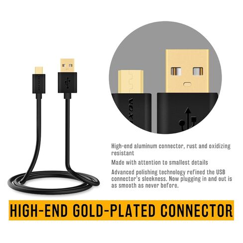 Master Cables Replacement PlayStation PS4 Controller Cable - Gold Plated Extra Long 6.5 Foot USB Charger - in Saudi Arabia