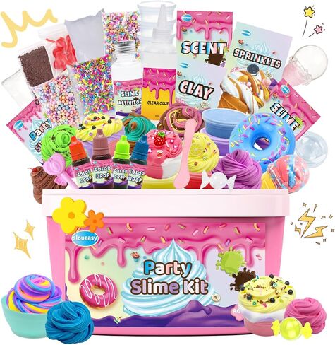 DIY Cake& Chocolate Donuts& ice Cream Dessert Theme Slime Kit for Kids Party Favors to Make Butter Cloud and Foam Slime, DIY Slime suppliers for Girls and Boys in Saudi Arabia