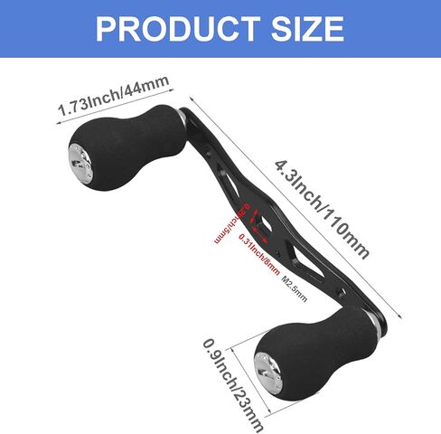 Fishing Reel Handle, Replacement Fishing Baitcast Reel Handle Rocker with EVA Grip for Abu Garcia Daiwa Baitcasting Reel in Saudi Arabia