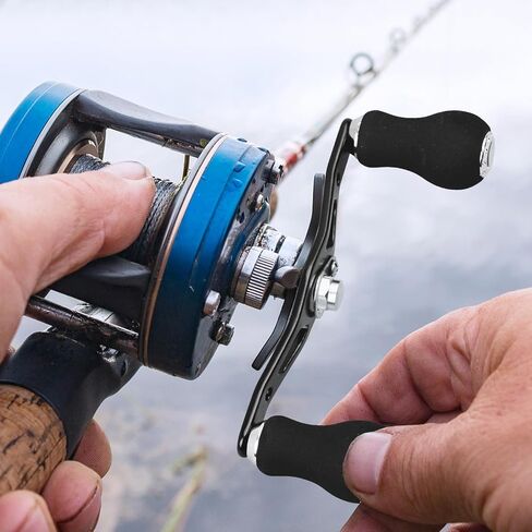 Fishing Reel Handle, Replacement Fishing Baitcast Reel Handle Rocker with EVA Grip for Abu Garcia Daiwa Baitcasting Reel in Saudi Arabia