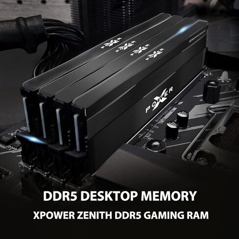 سيليكون باور DDR5 64 جيجابايت (2 × 32 جيجابايت) زينيث 5600 ميجاهرتز (PC5-44800) 288 دبوس CL40 1.25 فولت UDIMM وحدة ذاكرة سطح المكتب ذاكرة الوصول العشوائي SP032GXLWU560FDE أسود معدني in Saudi Arabia