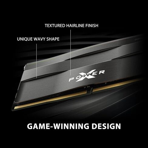 سيليكون باور DDR5 64 جيجابايت (2 × 32 جيجابايت) زينيث 5600 ميجاهرتز (PC5-44800) 288 دبوس CL40 1.25 فولت UDIMM وحدة ذاكرة سطح المكتب ذاكرة الوصول العشوائي SP032GXLWU560FDE أسود معدني in Saudi Arabia