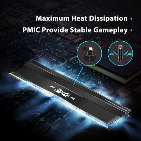 سيليكون باور DDR5 64 جيجابايت (2 × 32 جيجابايت) زينيث 5600 ميجاهرتز (PC5-44800) 288 دبوس CL40 1.25 فولت UDIMM وحدة ذاكرة سطح المكتب ذاكرة الوصول العشوائي SP032GXLWU560FDE أسود معدني in Saudi Arabia