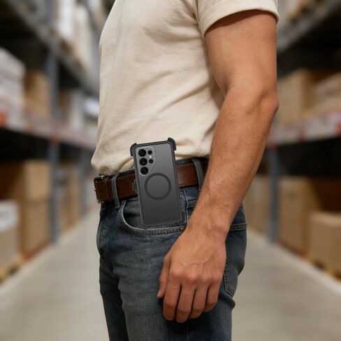 TERPINK عبوتان من مشبك الحزام المتوافق مع حافظة Samsung Galaxy S26 Ultra Otterbox Defender، حافظة واقية وحافظة، حامل دوار 360 درجة بدون استخدام اليدين (مشبك الحزام فقط، الحافظة غير متضمنة) in Kuwait