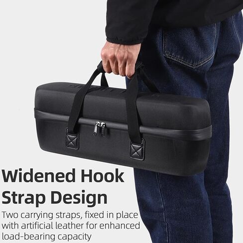 Ebike Battery Bag Dual Zipper Hard Shell 1680PU+EVA Waterproof Shock & Drop Protection Lightweight Shoulder Strap Case for Batteries, Lipo Cells & Daily Essentials Bike Accessory​ in Saudi Arabia