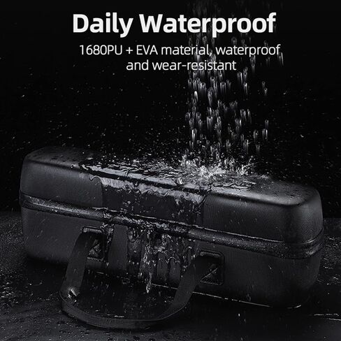 Ebike Battery Bag Dual Zipper Hard Shell 1680PU+EVA Waterproof Shock & Drop Protection Lightweight Shoulder Strap Case for Batteries, Lipo Cells & Daily Essentials Bike Accessory​ in Saudi Arabia