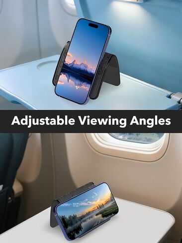 Magnetic Airplane Phone Holder, Travel Essentials Foldable Phone Stand for MagSafe, Universal Hands-Free Flexible Desk Stand for Plane, Office, Kitchen in Kuwait