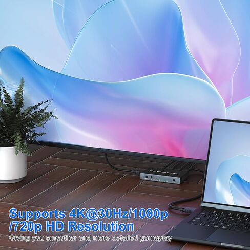 محول HDMI 4K 4 في 1 مع شاشة رباعية متعددة المشاهد، محول HDMI متعدد المشاهد سلس رباعي متعدد المشاهد مع 5 أوضاع عرض، مع جهاز تحكم عن بعد بالأشعة تحت الحمراء لكاميرات الأمان، PS5/PS4/Xbox، الكمبيوتر الشخصي، الكمبيوتر المحمول، صندوق التلفزيون in Kuwait