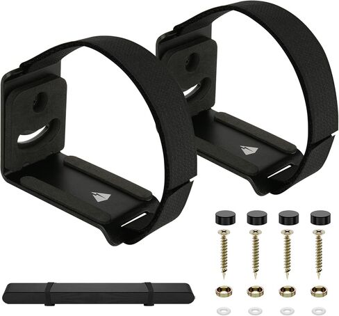 Soundbar Wall Mount for JBL, Bose, Samsung, Vizio, Sony Sound bar with Hook and Loop Straps Metal Sound Bar Shelf for Home RV Boat in Saudi Arabia