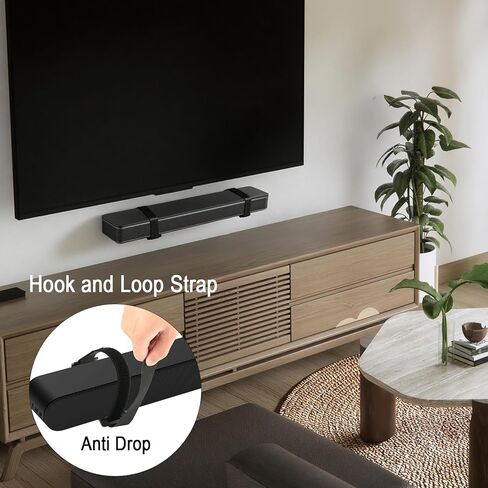 Soundbar Wall Mount for JBL, Bose, Samsung, Vizio, Sony Sound bar with Hook and Loop Straps Metal Sound Bar Shelf for Home RV Boat in Saudi Arabia