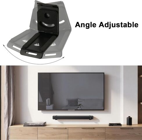 Soundbar Wall Mount for JBL, Bose, Samsung, Vizio, Sony Sound bar with Hook and Loop Straps Metal Sound Bar Shelf for Home RV Boat in Saudi Arabia