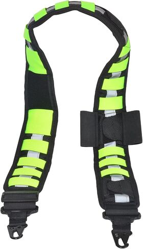 High-Visibility Multi-Purpose Utility Sling Heavy Duty Nylon Strap with Reflective Strips & Fluorescent Green Design for Walkie-Talkie, Water Bottle, Two-Way Radio Pouches in Saudi Arabia
