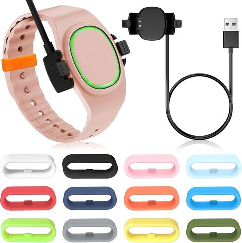 Multi-Color Band Keeper, Magic band locks, Silicone Fastener Rings Security Loop/Holder/Clips Compatible with Fitbit Charge/Charge HR/Garmin Vivofit/Disney Magic Bands 1.0/2.0 & More in Kuwait