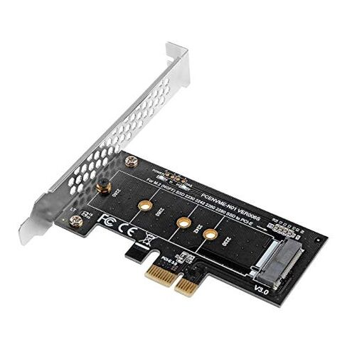 Phoncoo PCI-E PCI Express 3.0 X1 to NVME M.2 M Key NGFF SSD pcie M2 Riser Card Adapter and Low Profile Brack in Saudi Arabia