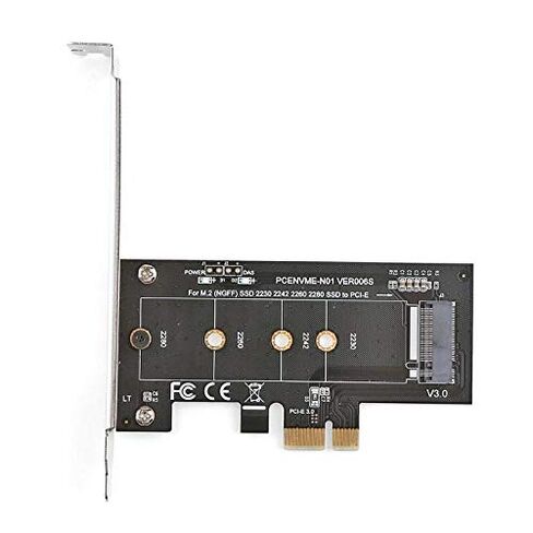 Phoncoo PCI-E PCI Express 3.0 X1 to NVME M.2 M Key NGFF SSD pcie M2 Riser Card Adapter and Low Profile Brack in Saudi Arabia