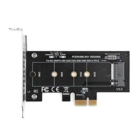 Phoncoo PCI-E PCI Express 3.0 X1 to NVME M.2 M Key NGFF SSD pcie M2 Riser Card Adapter and Low Profile Brack in Saudi Arabia