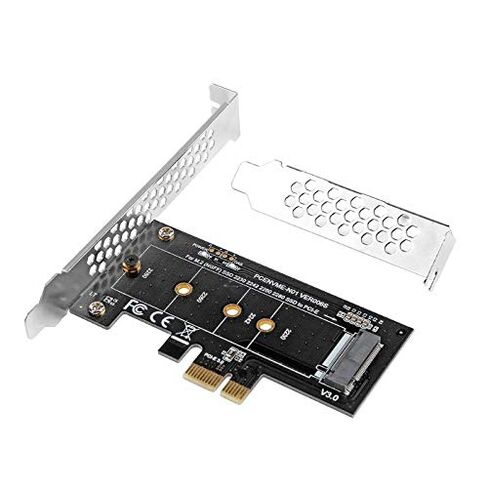 Phoncoo PCI-E PCI Express 3.0 X1 to NVME M.2 M Key NGFF SSD pcie M2 Riser Card Adapter and Low Profile Brack in Saudi Arabia