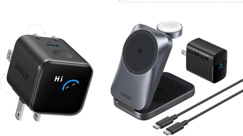 Anker Prime 3-in-1 Wireless Charging Station & Anker Nano USB C Wall Charger in Saudi Arabia