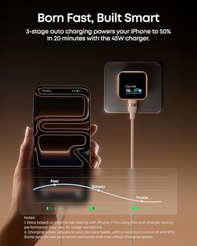 Anker Prime 3-in-1 Wireless Charging Station & Anker Nano USB C Wall Charger in Saudi Arabia