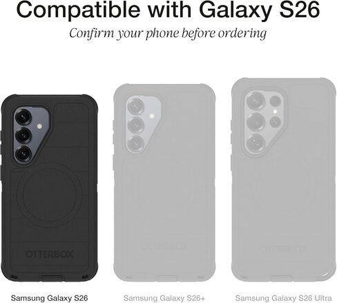 OtterBox Samsung Galaxy S26 (Only) - Defender Series Holster Belt Clip Replacement - Black - Non-Retail Packaging in Saudi Arabia
