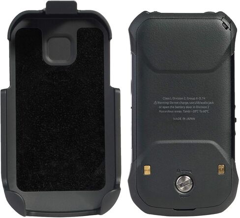 Nakedcellphone Holster for Kyocera DuraXV Extreme, DuraXE Epic, DuraXA Equip, [Rotating/Ratchet] Belt Clip Flip Phone Holder Case for Verizon E4810 E4811, AT&T FirstNet E4830, US Cellular E4831, Black in Saudi Arabia