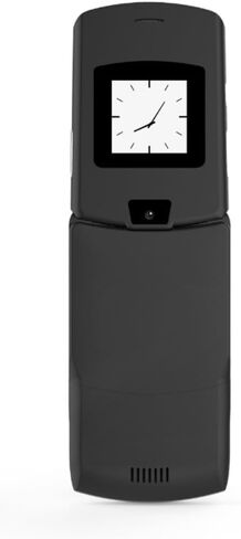 هاتف V3 4G LTE Flip، Android 11 Go، شاشات مزدوجة (2.4 بوصة + 1.2 بوصة)، ذاكرة وصول عشوائي (RAM) سعة 2 جيجابايت وتخزين 16 جيجابايت، USB-C، بطارية قابلة للإزالة، نظام تحديد المواقع عبر تقنية Wi-Fi Bluetooth، هاتف خلوي بسيط سهل الاستخدام لكبار السن والأطفال  in Saudi Arabia