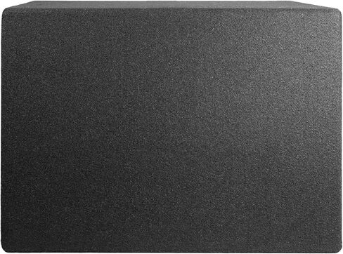 QPower 12 Inch Single Horn Ported Subwoofer Box Enclosure, 5/8" MDF Car Audio Speaker Box, 2.0 Cubic Feet Vented Design, Black Carpet Finish in Saudi Arabia