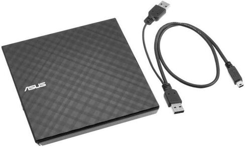 Asus Storage SDRW-08D2S-U/BLK/G/AS Slim DVDRW 8X USB أسود للبيع بالتجزئة in Saudi Arabia