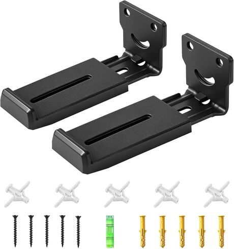 Soundbar Wall Mount Bracket -Universal Soundbar Mount&Soundbar Shelf for Samsung,Bose,Vizio,LG,Sony,JBL and More,Hold up to 66LBS,Depth Adjustable 4.09"-7.28",All-Metal Sturdy Design in Saudi Arabia