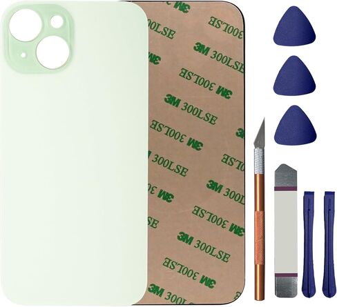 15 Back Glass Replacement for iPhone 15 Rear Back Glass Panel Replacement with Pre-Installed Adhesive + Repairing Toolkit(Blue) in Saudi Arabia