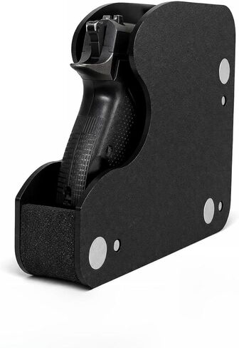 XARVO Magnetic Pistol Rack for Gun Safe, Modular Handgun Holder Organizer, Soft Foam Scratch-Free Storage Expandable Fits Most Pistols Revolvers Slots Shelf Accessory Firearm in Saudi Arabia
