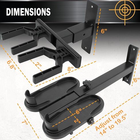 Rush Creek Creations Adjustable Metal 2-Gun Wall Rack – Wall Mounted Rifle & Shotgun Storage Organizer in Saudi Arabia
