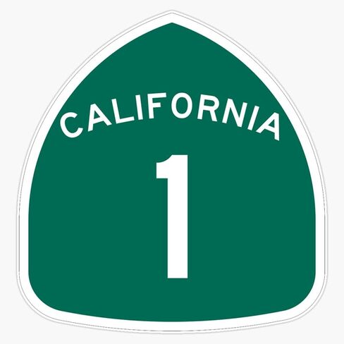 California Highway One - Legendary #1 Road Trip Cell Phone Case Cover Skin Window Bumper Sticker Decal 5" in Saudi Arabia