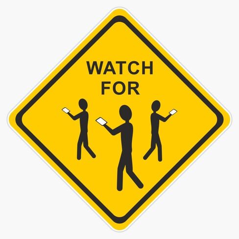 Watch for The Phone Walkers Window Bumper Sticker Decal 5" in Saudi Arabia