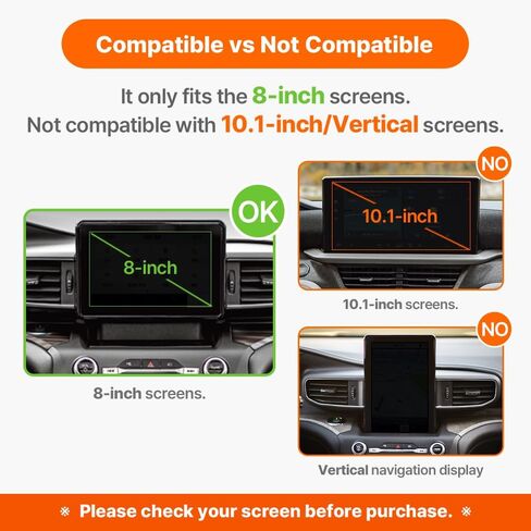 FICS Car Phone Holder for Ford Explorer 2020–2024 (6th Gen) — Custom-Fit Center Display Mount for 8-Inch Screen Only, No Adhesive Installation in Saudi Arabia