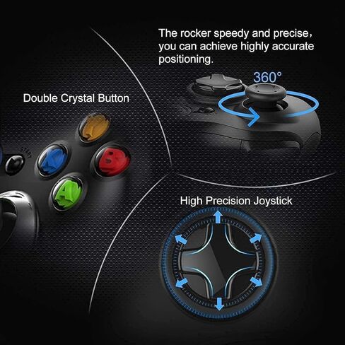 NBCP Wired Controller for Xbox 360, 2.4G Game Joystick Controller Gamepad for Xbox 360 Slim Console, PC Windows 7/8/10, Upgraded Gamepad with Dual Vibration Feedback and 60-inch Flexible Cord in Saudi Arabia