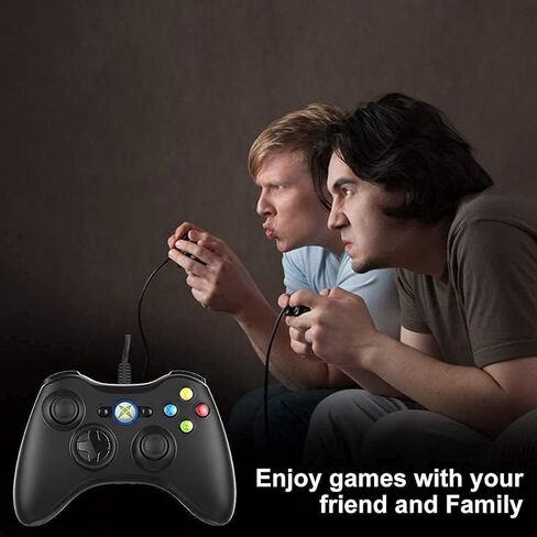 NBCP Wired Controller for Xbox 360, 2.4G Game Joystick Controller Gamepad for Xbox 360 Slim Console, PC Windows 7/8/10, Upgraded Gamepad with Dual Vibration Feedback and 60-inch Flexible Cord in Saudi Arabia