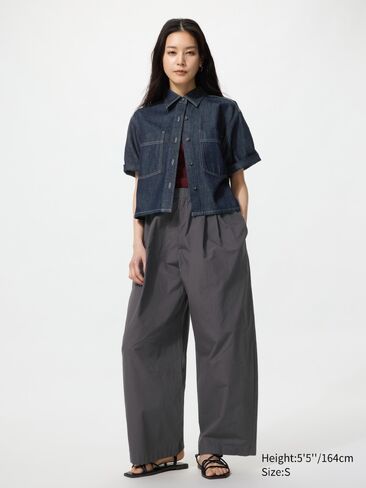 Uniqlo Cotton Volume Easy Pants in Kuwait