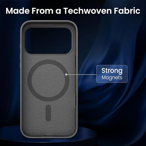 حافظة Mkeke لهاتف iPhone 17 Pro منسوجة باللون الأسود من الدرجة العسكرية للحماية من السقوط ومضادة للصدمات لهاتف Apple 6.3 بوصة 2025 in Kuwait