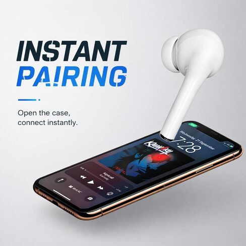 Wireless Earbuds Pro 3, Bluetooth 5.3 Noise Cancelling Ear buds with ANC,Immersive Stereo Sound,ENC Clear Calls,30H Playtime,IPX5 Waterproof,Touch Control,In-Ear Headphones for iPhone/ Android (white) in Saudi Arabia