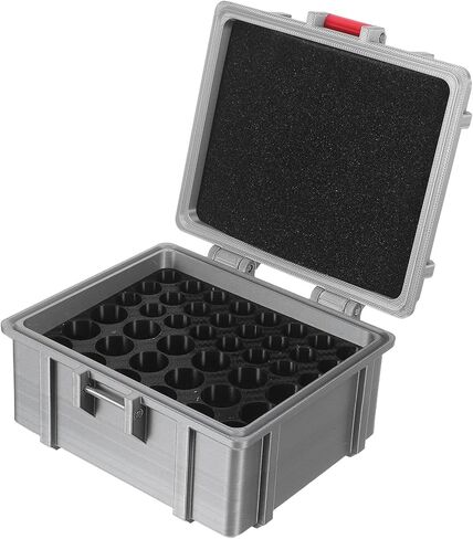 SEWACC Battery Organizer Storage Box for Aa and AAA, Sturdy Plastic Waterproof Multi-Slot Battery Holder Case for Portable Home, Outdoor and Travel Use in Saudi Arabia