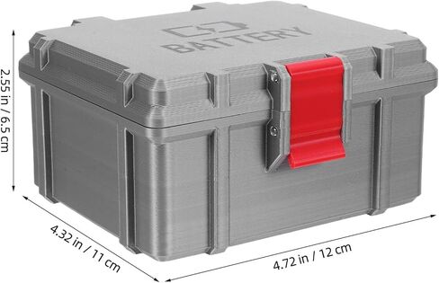 SEWACC Battery Organizer Storage Box for Aa and AAA, Sturdy Plastic Waterproof Multi-Slot Battery Holder Case for Portable Home, Outdoor and Travel Use in Saudi Arabia
