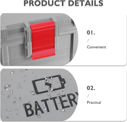 SEWACC Battery Organizer Storage Box for Aa and AAA, Sturdy Plastic Waterproof Multi-Slot Battery Holder Case for Portable Home, Outdoor and Travel Use in Saudi Arabia